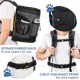 thumbnail image 5 of Medium Pet Travel Backpack Carrier for Dogs Cat Animal Puppy, Breathable Mesh Net Removable Sherpa Bed Outdoor Carrier f, 5 of 7
