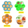 thumbnail image 3 of Contenedor de alimentos para bebés, bandeja de congelador infantil, caja de almacenamiento de destete con tapa, molde de antiadherente para puré naranja Macarena Bandeja del congelador, 3 of 8