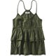 thumbnail image 1 of Aeropostale - Camiseta sin mangas con volantes para mujer, verde, extra pequeña, 1 of 1