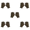 thumbnail image 3 of Guantes Qarigey para niños de punto color sólido invierno verde, 3 of 6