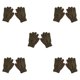 thumbnail image 3 of Guantes Qarigey para niños de punto color sólido invierno verde, 3 of 6