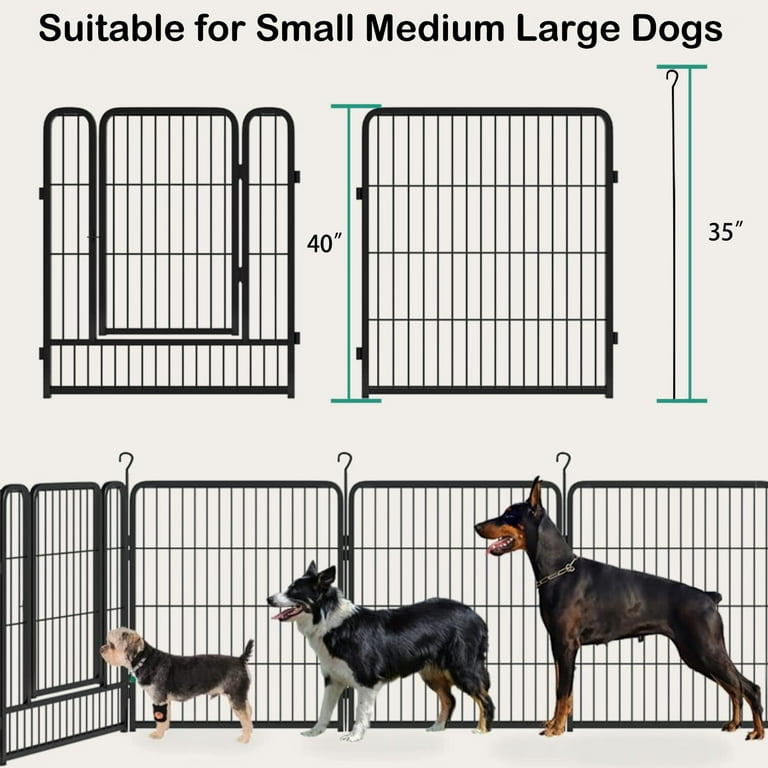 Small clearance dog fence