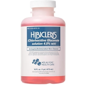 Hibiclens Antiseptic Skin Cleanser 16 fl Oz | Chlorhexidine Solution | Antimicrobial Spray | Wound Cleanser | Antibacterial Body Wash | Wound Care Products | Hypochlorous Acid
