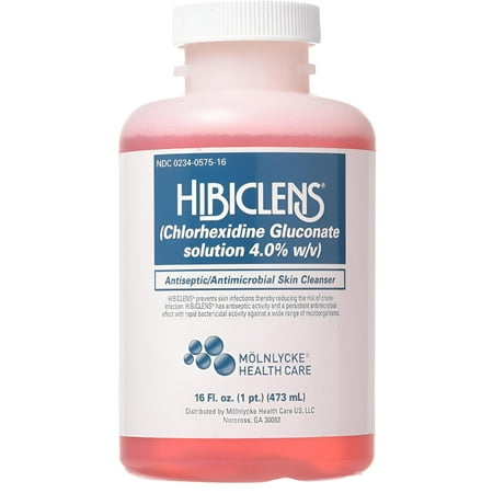Hibiclens Antiseptic Skin Cleanser 16 fl Oz | Chlorhexidine Solution | Antimicrobial Spray | Wound Cleanser | Antibacterial Body Wash | Wound Care Products | Hypochlorous Acid