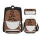 thumbnail image 1 of Disketp Coffee Cafe Cup Mochila Estampada de Gran Capacidad con Lonchera y Estuche, Set de 3 Piezas para Estudiantes, 1 of 7