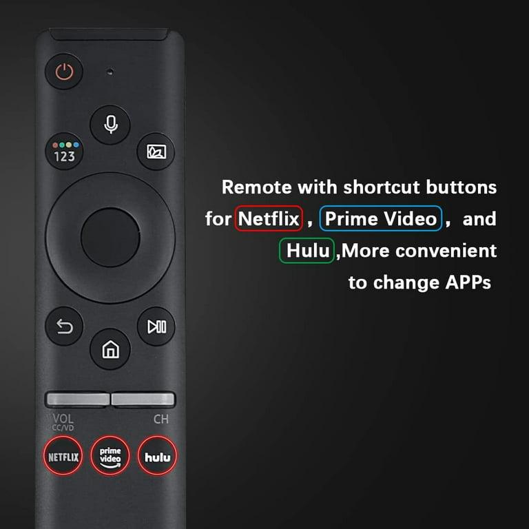 Neuronmart Voice Remote Control Replacement for Samsung Smart TV Remote,  for Samsung LED QLED 4K 8K Crystal UHD HDR Curved Smart TV with Netflix