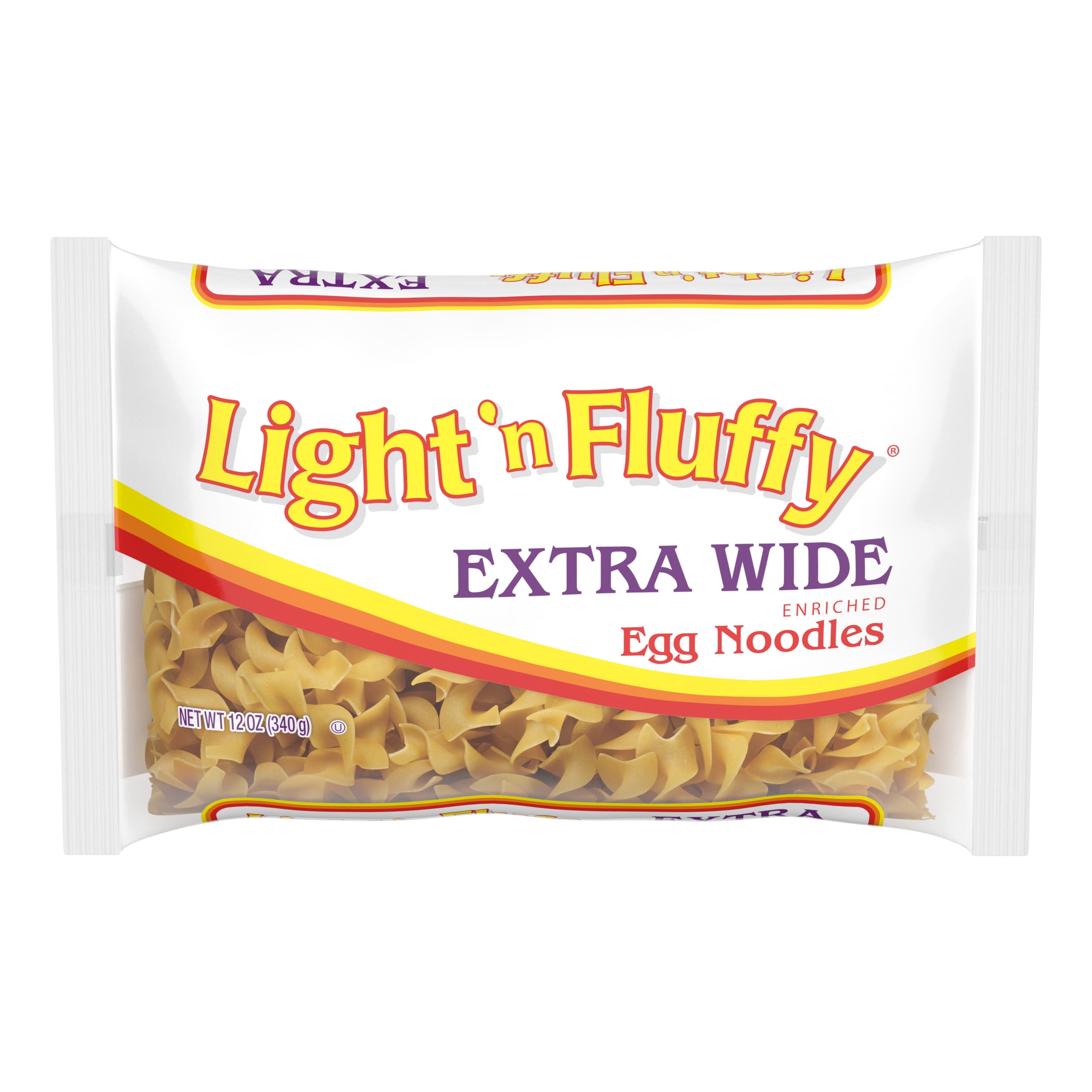 (3 pack) Light 'n Fluffy Extra Wide Egg Noodle Pasta, Thick, Hearty Noodles for Stroganoff, Casseroles & Soups