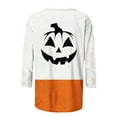 thumbnail image 5 of Raeneomay 3/4 Length Sleeve Womens Tops Women's Crew Neck Print 3/4 Sleeve T-Shirt Tops, 5 of 5