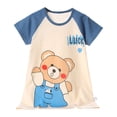 thumbnail image 2 of Camisón de niña de algodón puro, nuevo estilo de verano, ropa de aire acondicionado de manga corta para niña, ropa fina de estilo coreano para el hogar, pijamas para niños, camisón, 2 of 6