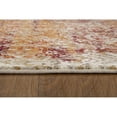 thumbnail image 3 of 8â€™ Round Rust Ivory Distressed Diamonds Area Rug, 3 of 5