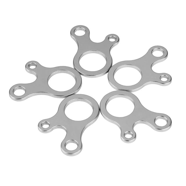 Rope Tensioner, Tent Wind Rope Buckle Fastener Nite Ize Carabinercord Adjuster 10Pcs 3 Hole Quick Knot for Outdoor Camping