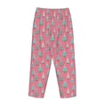 thumbnail image 3 of Lsque Pastel Christmas Trees on Pink Print Women's Pajama Pants, Lounge Pant - Comfortable Home Wear,Elastic Waistband, Stylish Design-Medium, 3 of 9