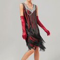 thumbnail image 1 of WILLBEST Vestidos de Verano para Mujer, Vestido Vintage Sexy sin Mangas para Mujer, Vestido de Fiesta de Noche de Lentejuelas con Cuentas y Borlas Dobles de Los Años 20 2025 Chica, 1 of 3