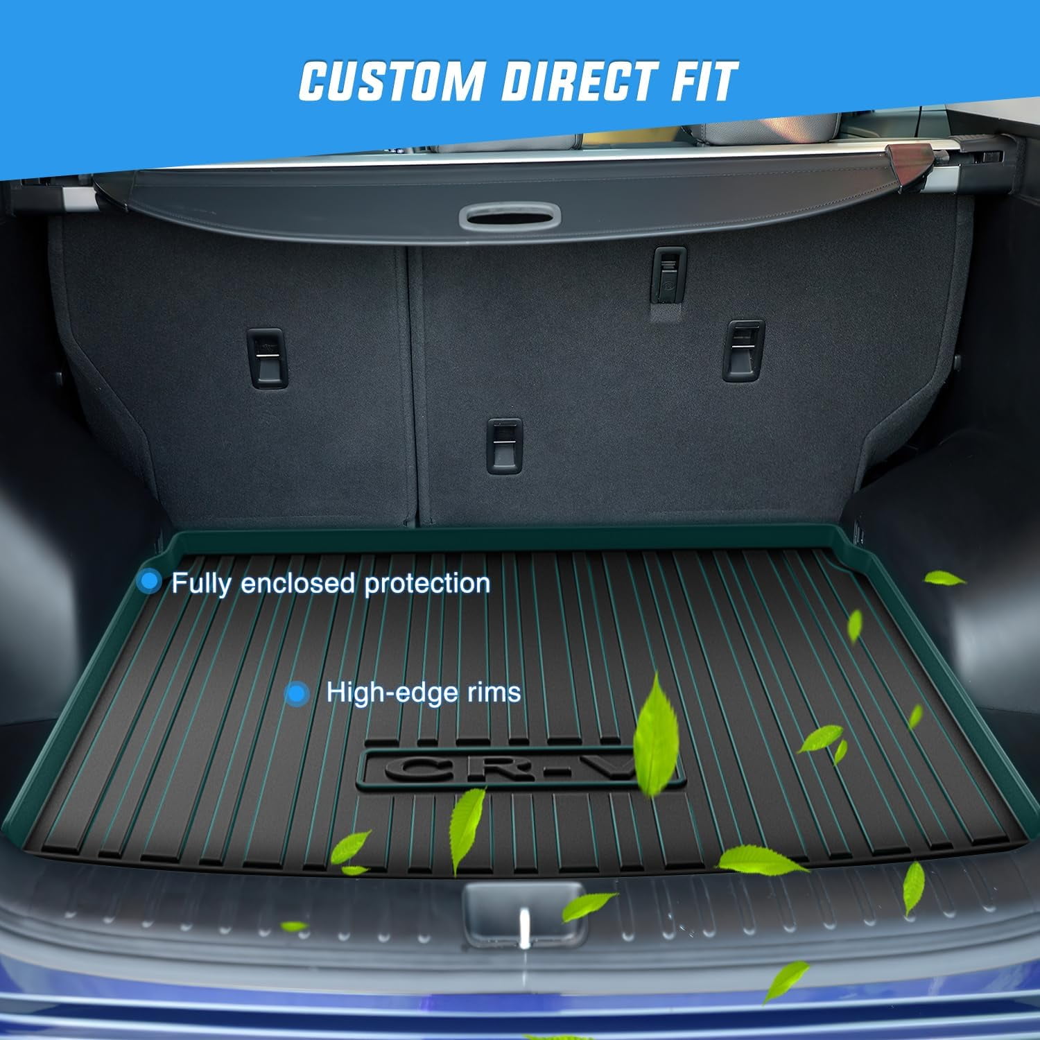 Nilight Cargo Mats for Honda CRV CR-V Upper Position only (Not for Hybrid) 2023 2024 2025 All Weather Protection Heavy Duty Cargo Liners