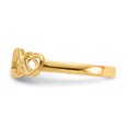 thumbnail image 4 of 14k Yellow Gold Heart Ring Love, 4 of 9