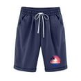 thumbnail image 2 of Mother's Day Gifts AXXD Navy Shapewear Shorts for Lady Spring Pocket Summer Print Five Points Large Size Cotton Linen Pants Casual Pants Spring Saving Clearance, 2 of 6