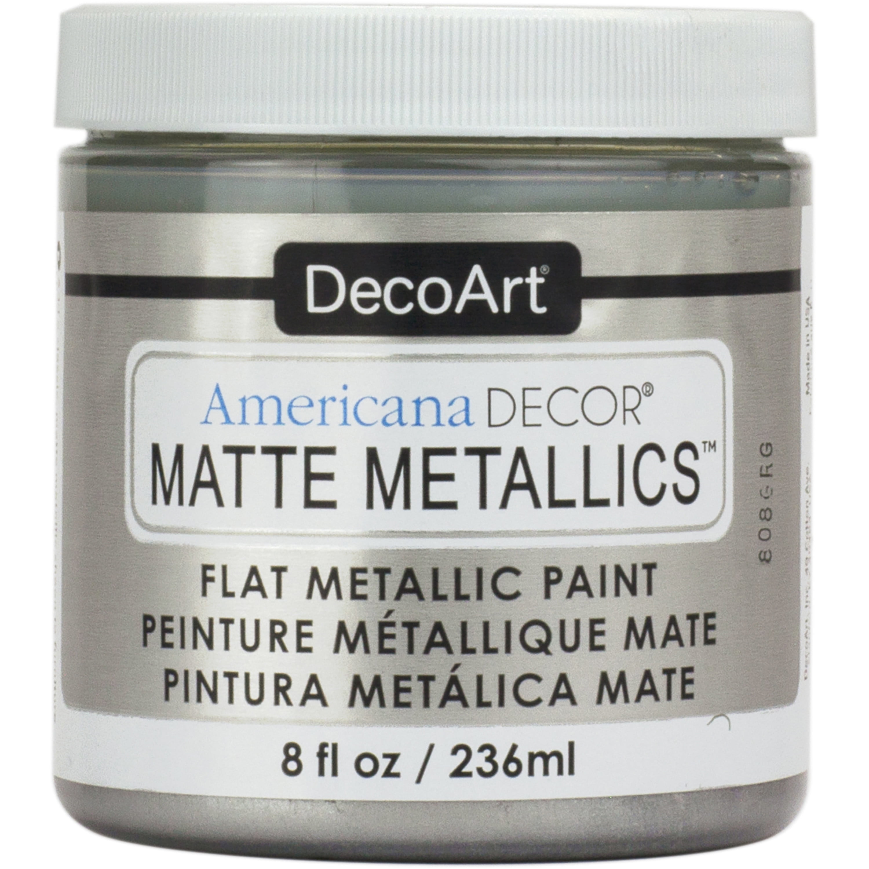 DecoArt Americana Decor Matte Metallic Paint, Silver