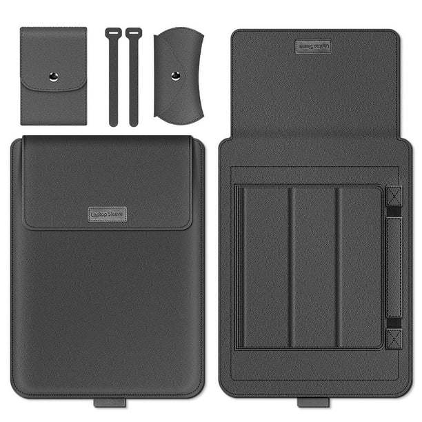Funda protectora para portátil Apple de 13 pulgadas, bolsa interior para ordenador Huawei de 14 pulgadas, bolsa de cuero de 16 pulgadas con soporte