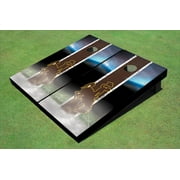 University Of Wyoming Cowboys Field Long Strip Matching Brown Themed Cornhole Boards