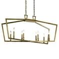 thumbnail image 6 of 43494NBR Kichler Lighting Abbotswell - 8 Light Linear Chandelier - with Traditional inspirations - 20.25 inches tall by 12.75 inches wide-Natural, 6 of 7