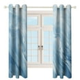 thumbnail image 3 of Blackout Curtains for Bedroom Colorful Marble Pattern Full Room Darkening Grommet Curtains for Living Room,Thermal Insulated Ombre Drapes, 3 of 7