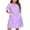 Floral Purple, variant on Sleepwear Womens Snap Front Nightgown Housecoat Cotton Duster Short Sleeve House Dress Green Floral Large Pat2 L