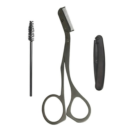 Eyebrow Shaping Scissors with Detachable Comb for Precise Trimming and Grooming Beauty Tool