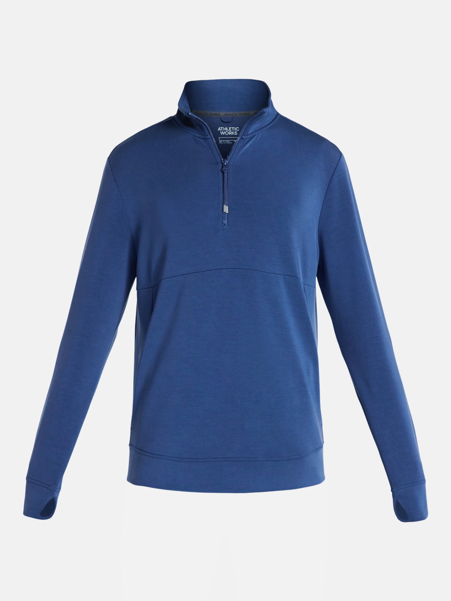 Athletic Works Men's Scuba Knit Quarter Zip Sweatshirt, Sizes S-3XL