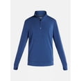 thumbnail image 5 of Athletic Works Men's Scuba Knit Quarter Zip Sweatshirt, Sizes S-3XL, 5 of 5