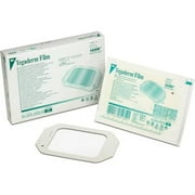 3M Tegaderm 1626W Transparent Film Dressing 4 x 4 3/4 - Best for Wound Care, Minor Burns, IV Sites, Ulcers, Scrapes First Aid Sterile, Waterproof, Breathable & Non-Allergic Bandage - Pack of 10