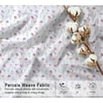 thumbnail image 6 of RUVANTI 100% Organic Cotton Sheets -Split King Sheet - 5 Piece Percale Weave Bedding, Crisp, Cooling & Breathable, Soft & Durable, 16" Deep Pocket, Hotel Quality Sábanas - Obsessed Stems, 6 of 7