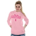 thumbnail image 4 of Breast Cancer These Are Keepers Women's Long Sleeve T Shirt Brisco Brands S, 4 of 6