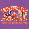 thumbnail image 2 of Girl's Disney Friends & Adventure  Graphic Tee Purple Berry Large, 2 of 4