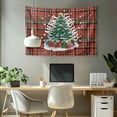 thumbnail image 2 of SEANATIVE Christmas Tree Tapestry Buffalo Grid Wall Tapestry 36H*24W Inches Tapestries for Bedroom Small Tapestry for Bedroom for Living Room Dorm Office, 2 of 6