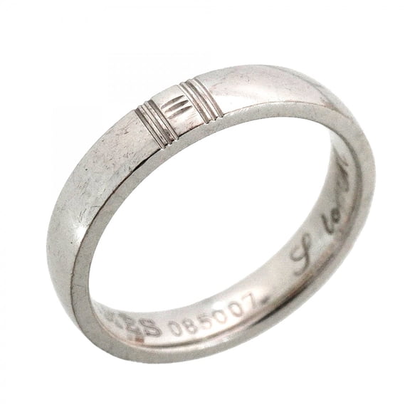 Pre-Owned Hermes Alliance Kelly Ring, 18K White Gold, Size 44, Women's