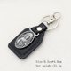 thumbnail image 2 of Llavero rectangular de 5 uds, grabado personalizado incluido, llavero colgante de coche con combinación de PU de metal Retro, 2 of 5