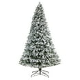 thumbnail image 4 of Nearly Natural Warm White Prelit LED Green Flocked Mixed Pine Artificial Christmas Tree, 9', 4 of 11