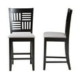 thumbnail image 2 of Baxton Studio Deanna Modern Grey Fabric and Dark Brown Finished Wood 2-Piece Counter Stool Set, 2 of 6