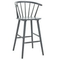 thumbnail image 6 of SAFAVIEH Blanchard Contemporary Bar Stool, Grey, Set of 2 (21.7 in. W x 20.5 in. D x 41.5 in. H), 6 of 13