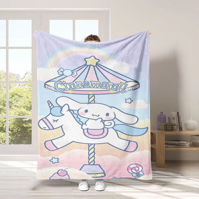 3D Printing, Cartoon Soft Double Flannel Blanket, Super Soft Blanket, Suitable For Living Room, Sofa