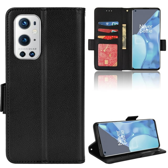 OnePlus 9 Pro Case , PU Leather Flip Cover Card Slots Magnetic Closure Wallet Case for OnePlus 9 Pro