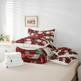 thumbnail image 6 of Castle Fairy Xmas Snowman Girl Boy 7-Piece Bedding Comforter Set,Christmas Snowflake King Bedding Sets,Happy New Year Ultra Soft Bed Sheets,Luxury Bedroom Decor, 6 of 8