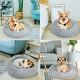 thumbnail image 5 of Dog Bed, Round Plush Pet Bed, Cat Bed, Dog House, Puppy Cushion, Portable Warm Soft Comfortable Dog Sofa, Donut Shape Small Dog Bed Soft Cat Sleeping Bed, 5 of 5