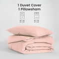 thumbnail image 3 of Sonive Washed Duvet Cover Set Queen, 3 Pieces Soft Cozy Textured Wrinkled Bedding Set, Rose pink, 3 of 8