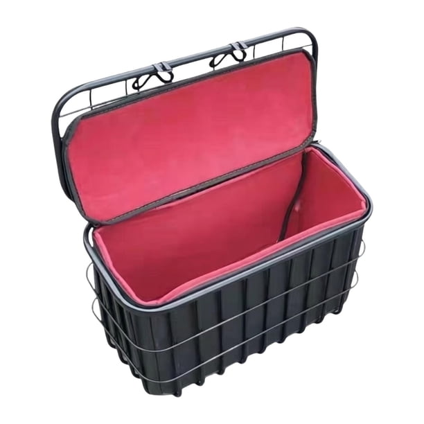 Cesta trasera resistente con cubierta para patinete eléctrico, ideal para desplazamientos diarios, paseos y compras. 485 cm con forro