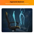 thumbnail image 3 of YRLLENSDAN Gaming Chair Comfy Computer Chair Heavy Duty Gaming Chair Adjustable PU Leather Office Desk Chair Cheap Rolling Gaming Chair Gamer Chair for Adults, Yellow (PIT), 3 of 8