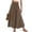 Coffee, variant on Women's 2-in-1 Convertible Maxi Skirt Dress, Smocked Smocked Waist Skirt or Strapless Midi Dress, Boho Flowy Beach Skirt with Pockets