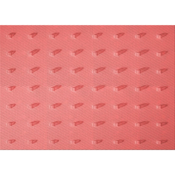 Ahgly Company Indoor Rectangle Patterned Fire Engine Red Area Rugs, 2' x 4'