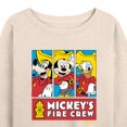 thumbnail image 3 of Disney - Firefighter Mickey & Friends - To The Rescue - Women's Lightweight French Terry Long Sleeve Shirt, 3 of 5
