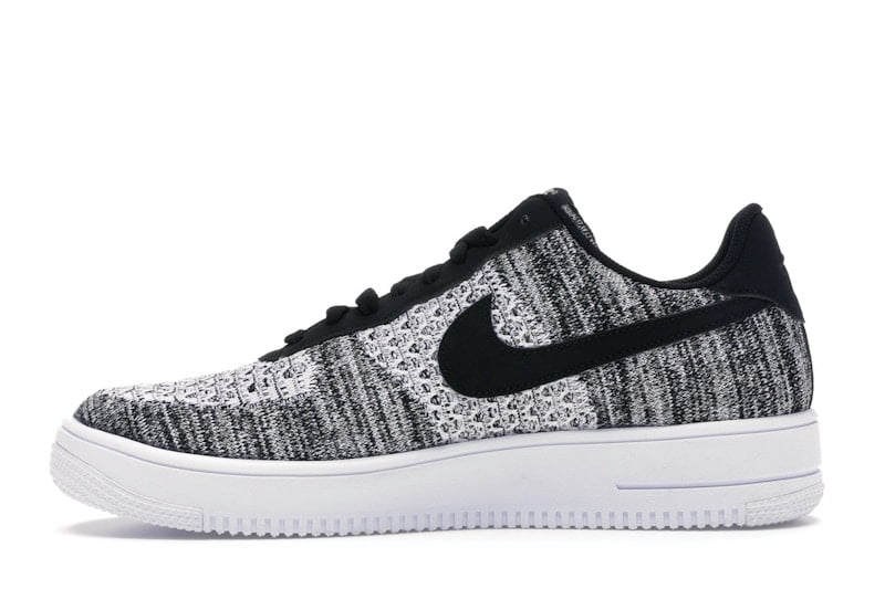 Nike Men's Air Force 1 Flyknit 2 Black Pure Platinum Shoes, from StockX